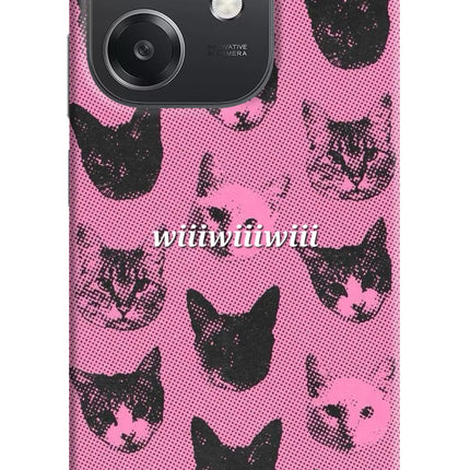 Pink Cats OPPO A3x Hard Case Back Cover by Casekaro