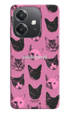 Pink Cats OPPO A3x Hard Case Back Cover by Casekaro