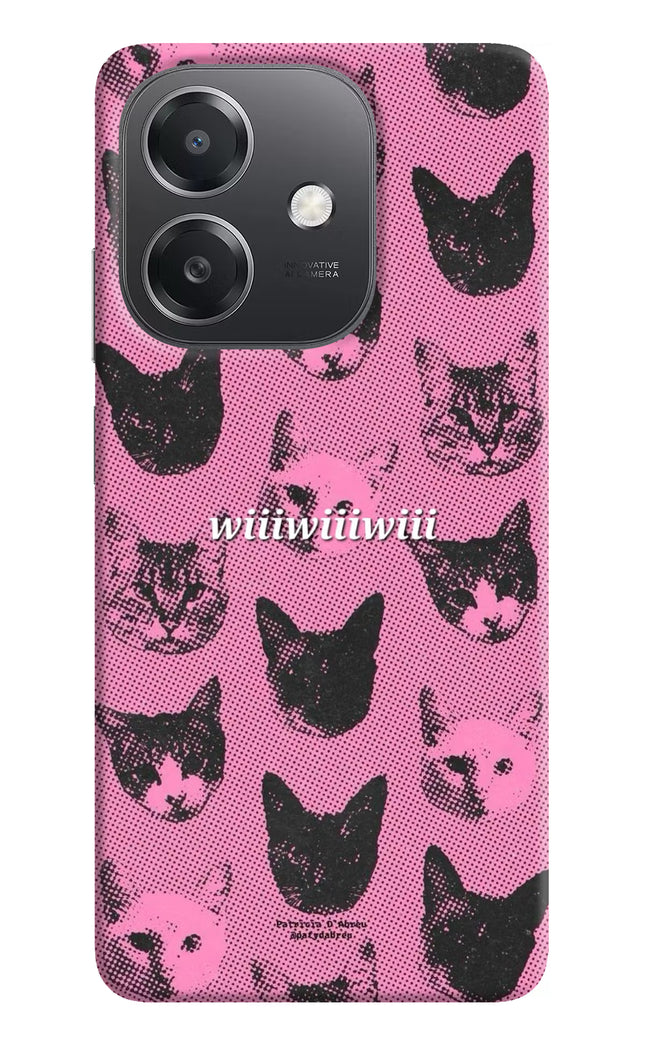 Pink Cats OPPO A3x Hard Case Back Cover by Casekaro