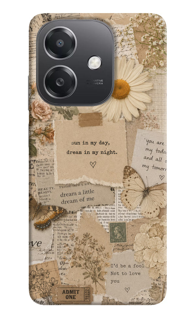 Vintage case OPPO A3x Hard Case Back Cover by Casekaro