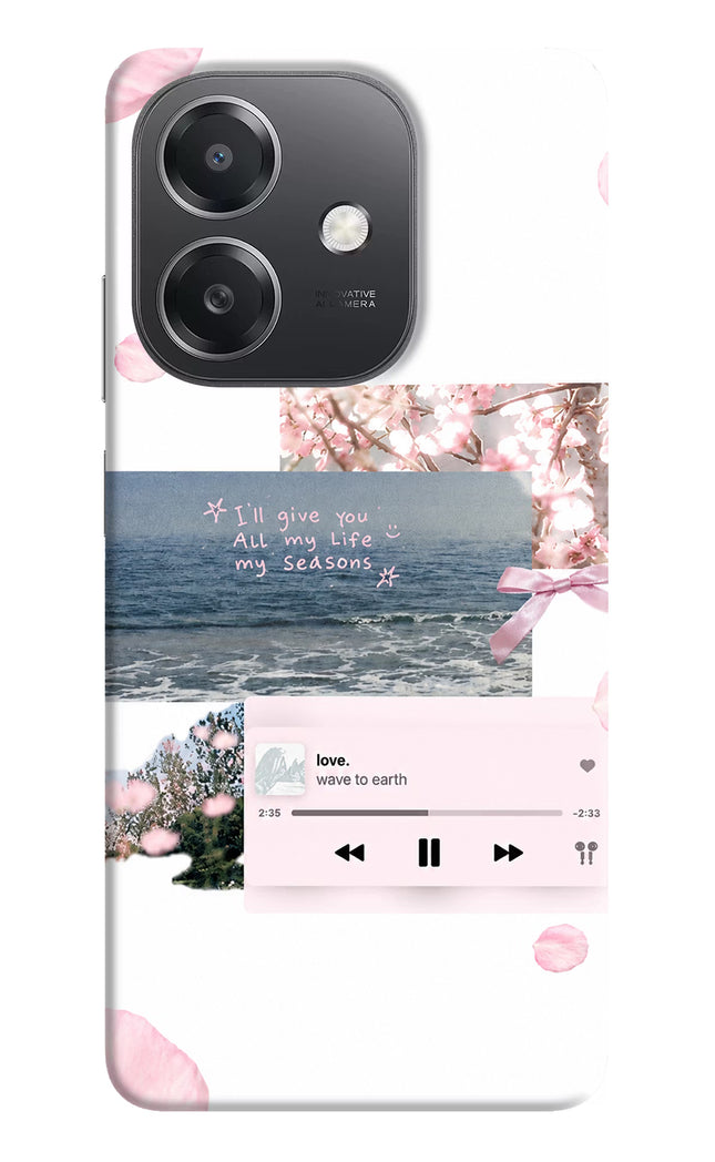 Wave to earth OPPO A3x Hard Case Back Cover by Casekaro