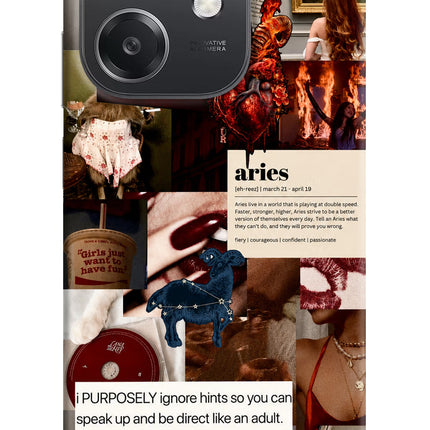 Zodiac Aries OPPO A3x Hard Case Back Cover by Casekaro