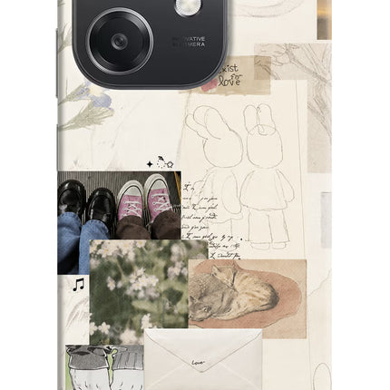 Soft Aesthetic OPPO A3x Hard Case Back Cover by Casekaro