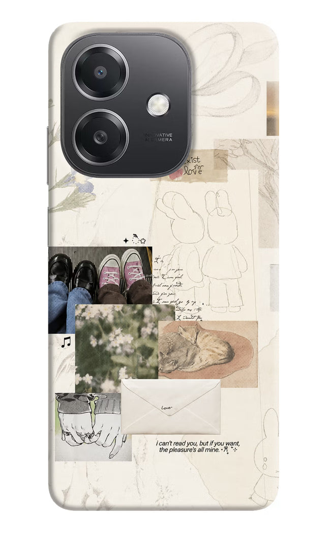 Soft Aesthetic OPPO A3x Hard Case Back Cover by Casekaro