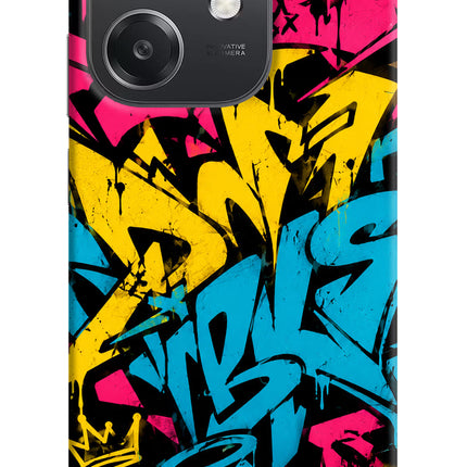 Graffiti Vibe OPPO A3x Hard Case Back Cover by Casekaro