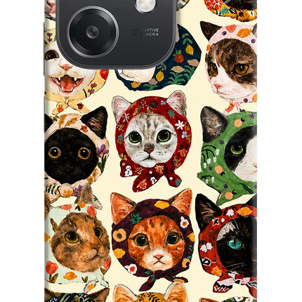 Cool Cat OPPO A3x Hard Case Back Cover by Casekaro