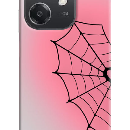 Pink Web OPPO A3x Hard Case Back Cover by Casekaro