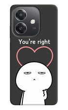 You're Right OPPO A3x Hard Case Back Cover by Casekaro