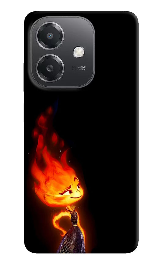 Ember Flame OPPO A3x Hard Case Back Cover by Casekaro