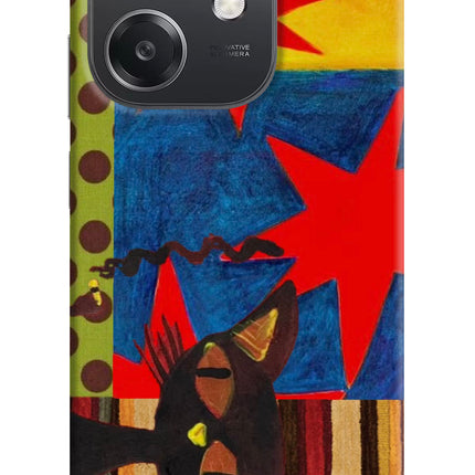 Pop Cat OPPO A3x Hard Case Back Cover by Casekaro