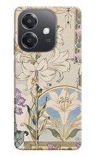 White Lily OPPO A3x Hard Case Back Cover by Casekaro