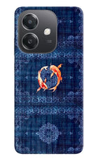 Koi Blue OPPO A3x Hard Case Back Cover by Casekaro