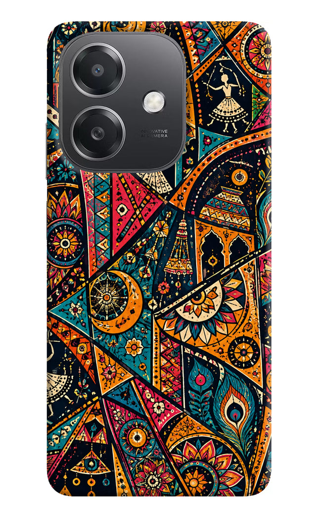 Folk Print OPPO A3x Hard Case Back Cover by Casekaro