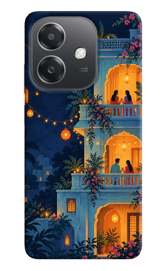 Balcony Glow OPPO A3x Hard Case Back Cover by Casekaro