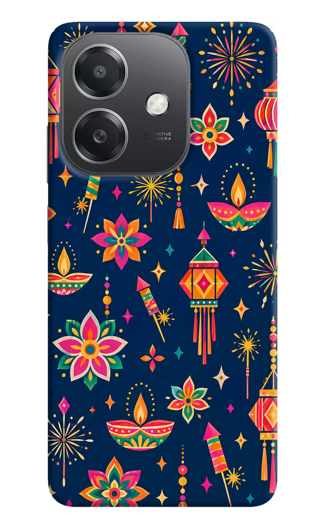 Festive Pop OPPO A3x Hard Case Back Cover by Casekaro