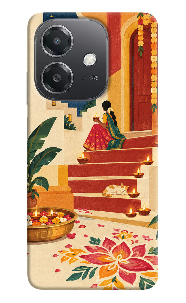 Diwali Rangoli OPPO A3x Hard Case Back Cover by Casekaro