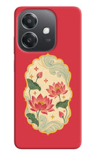 Pink Lotus OPPO A3x Hard Case Back Cover by Casekaro