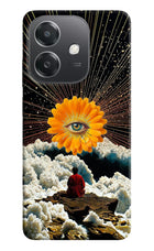 Cosmic Flower OPPO A3x Hard Case Back Cover by Casekaro