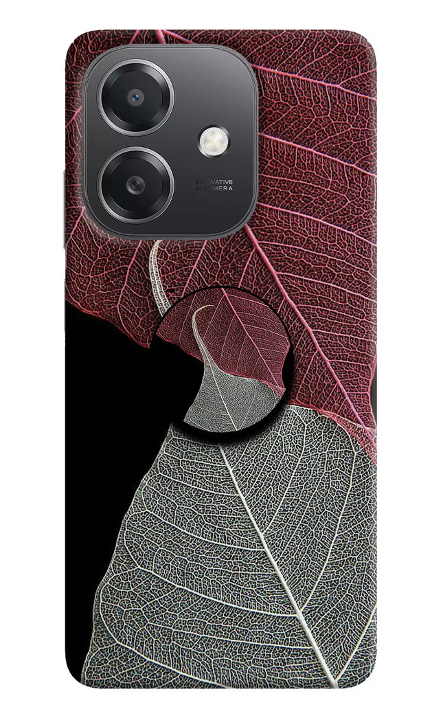 Leaf Pattern OPPO A3x Pop Case by Casekaro