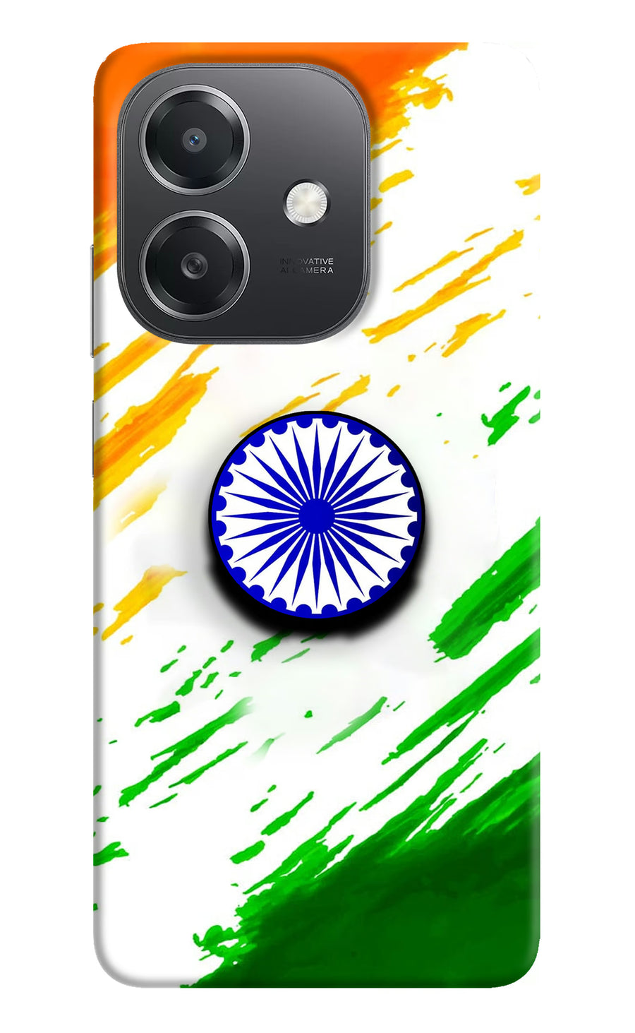 Indian Flag Ashoka Chakra OPPO A3x Pop Case, Hard case