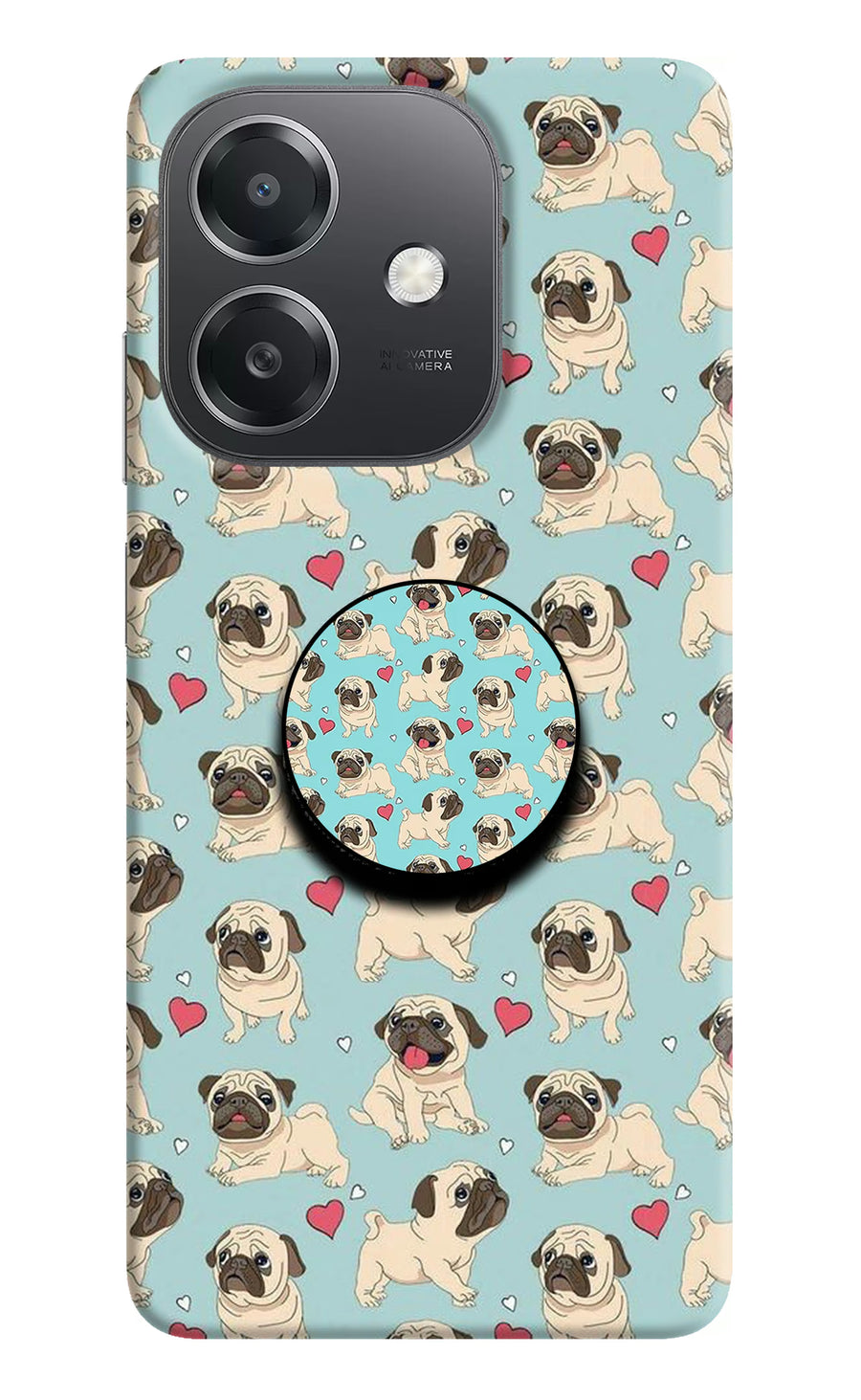 Pug Dog OPPO A3x Pop Case, Hard case
