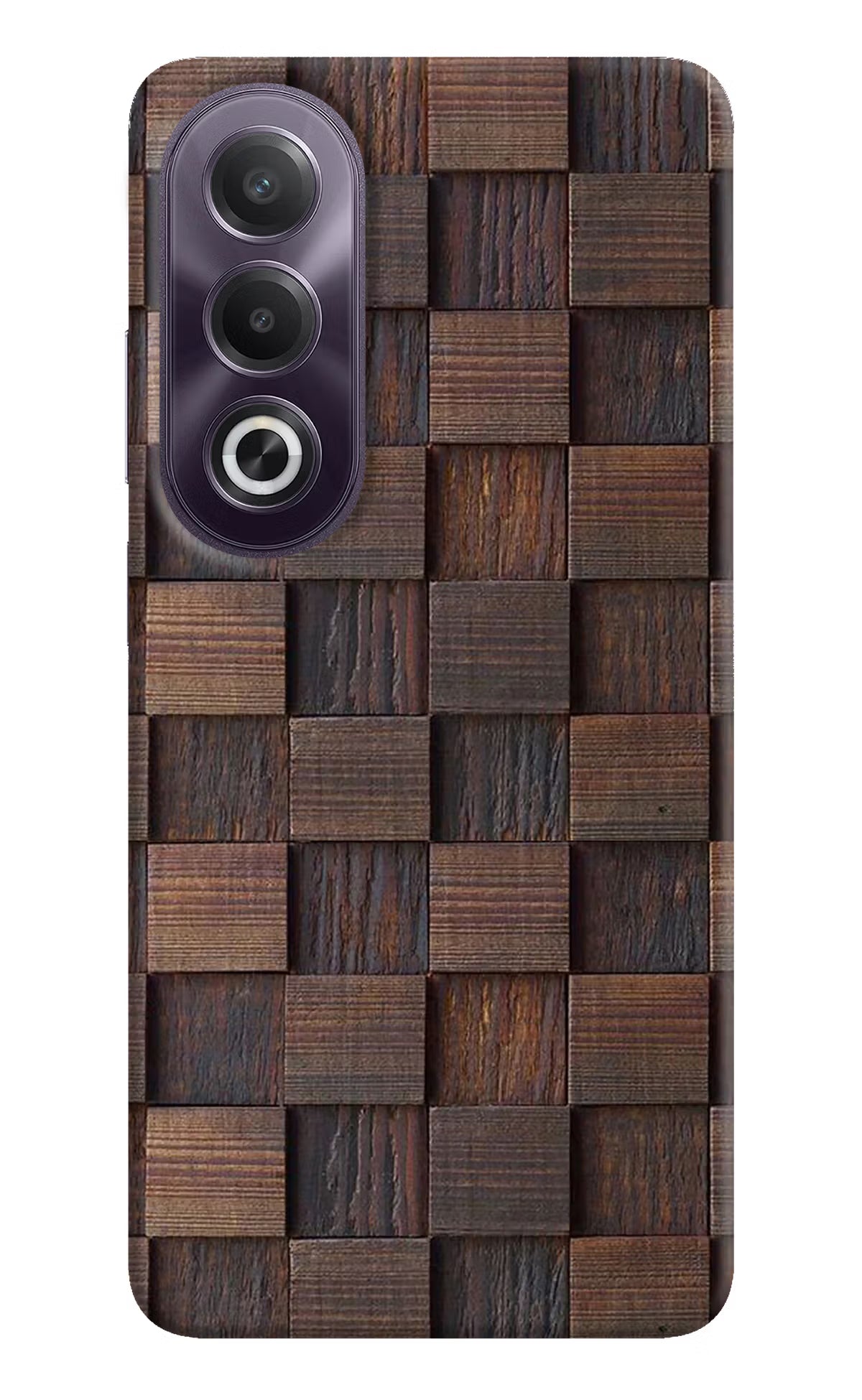 Wooden Cube Design OPPO K12x Hard Case Back Cover by Casekaro