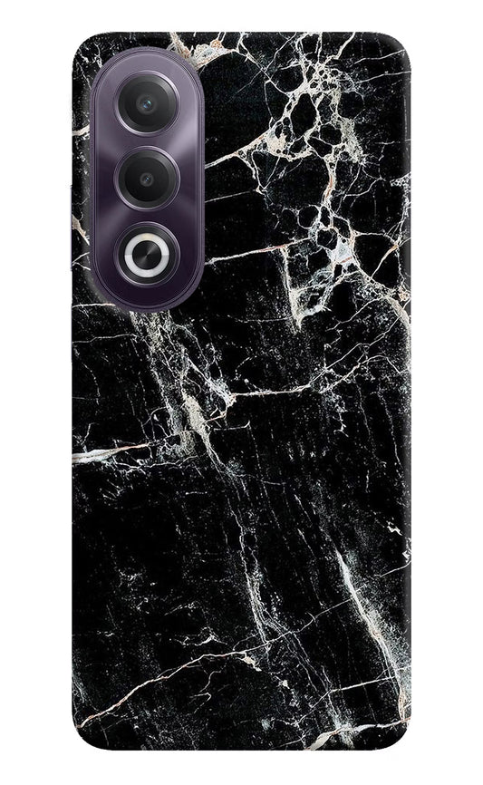 Black Marble Texture OPPO K12x Hard Case Back Cover by Casekaro