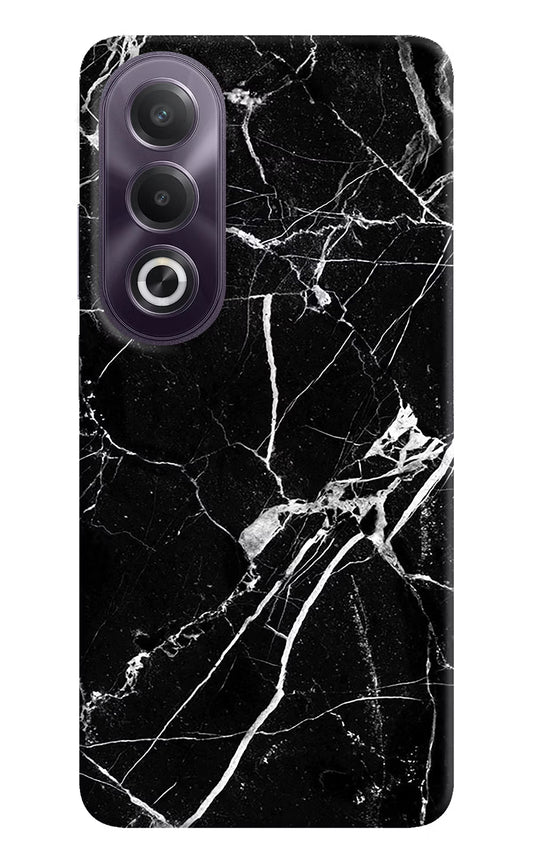 Black Marble Pattern OPPO K12x Hard Case Back Cover by Casekaro