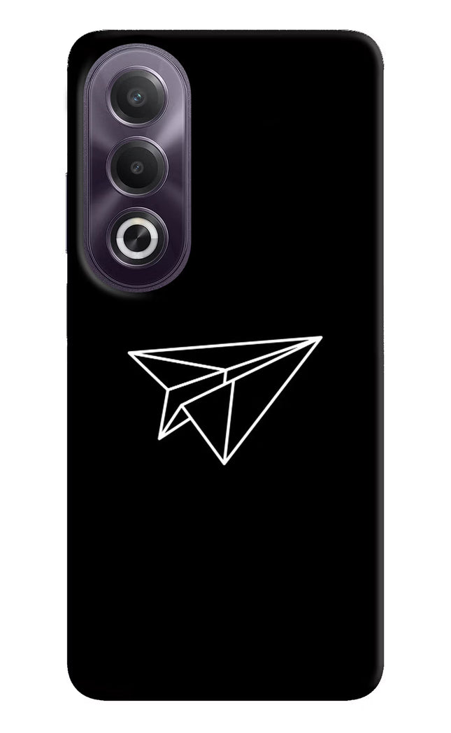 Paper Plane White OPPO K12x Hard Case Back Cover by Casekaro