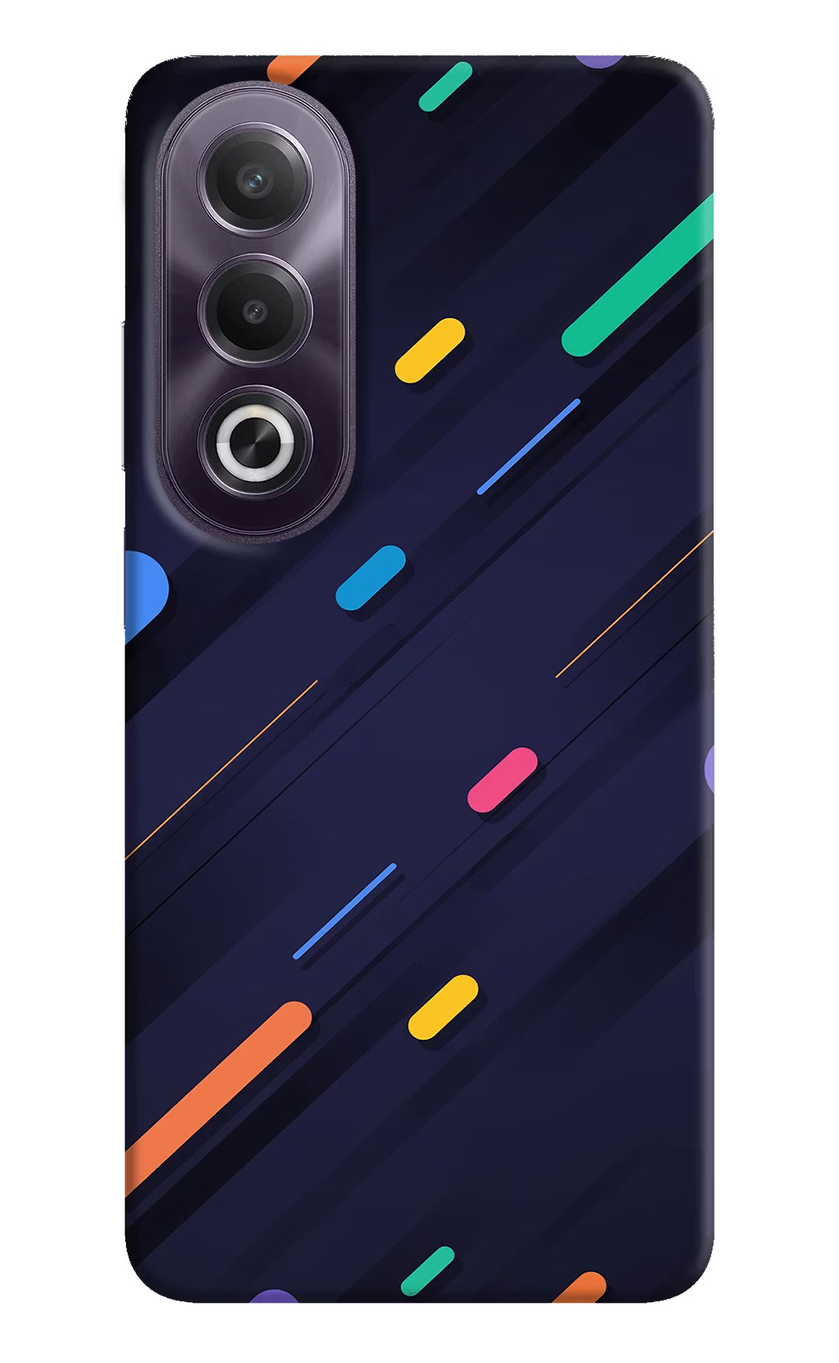 Abstract Design OPPO K12x Hard Case Back Cover by Casekaro