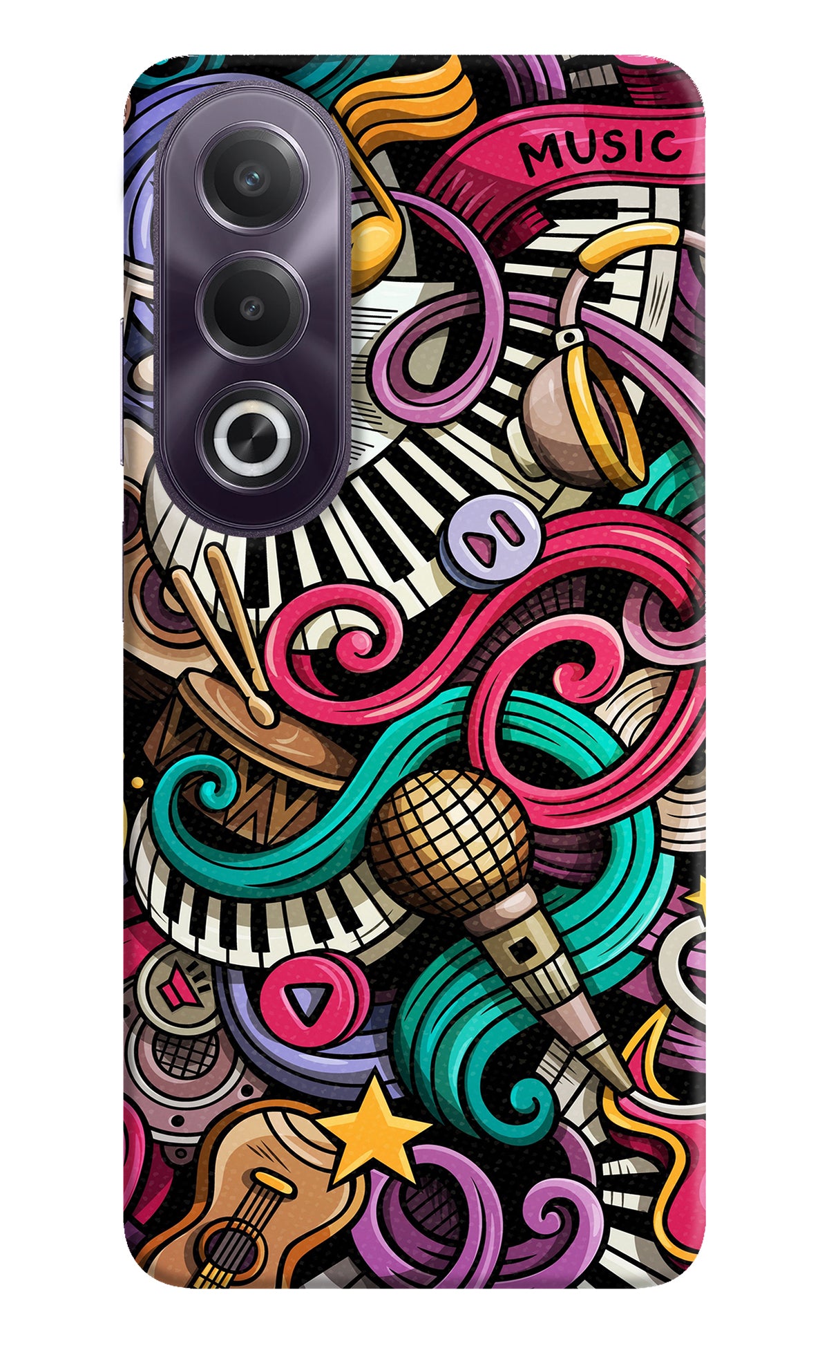 Music Abstract OPPO K12x Back Cover