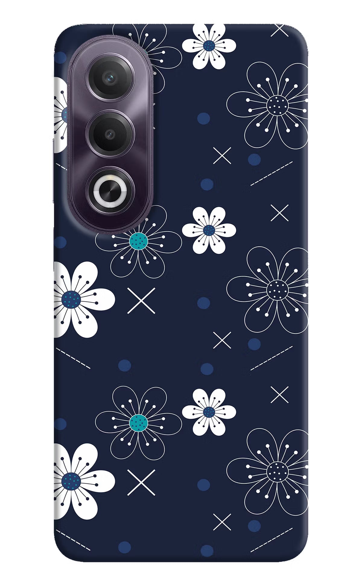 Flowers OPPO K12x Hard Case Back Cover by Casekaro