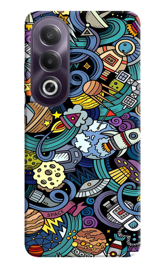 Space Abstract OPPO K12x Hard Case Back Cover by Casekaro