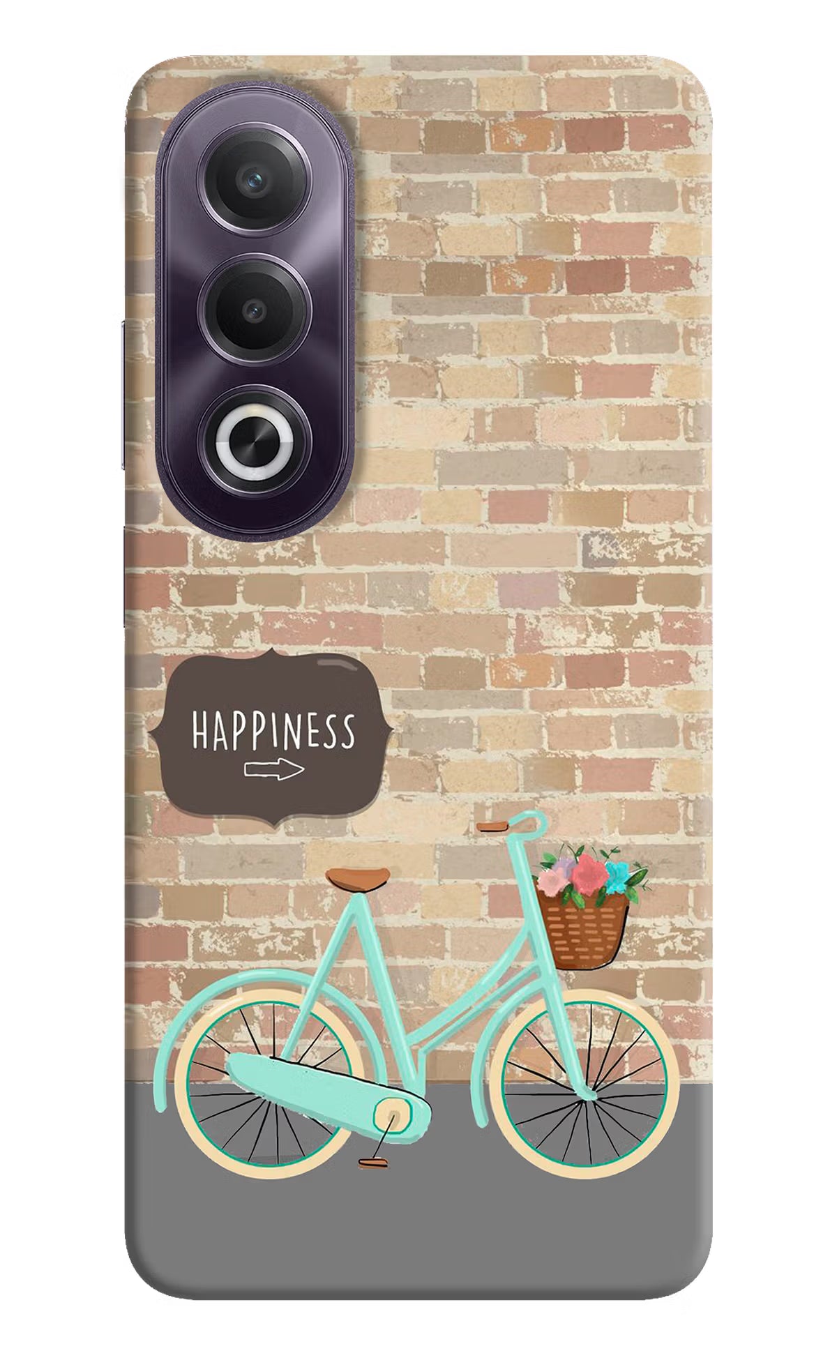 Happiness Artwork OPPO K12x Hard Case Back Cover by Casekaro