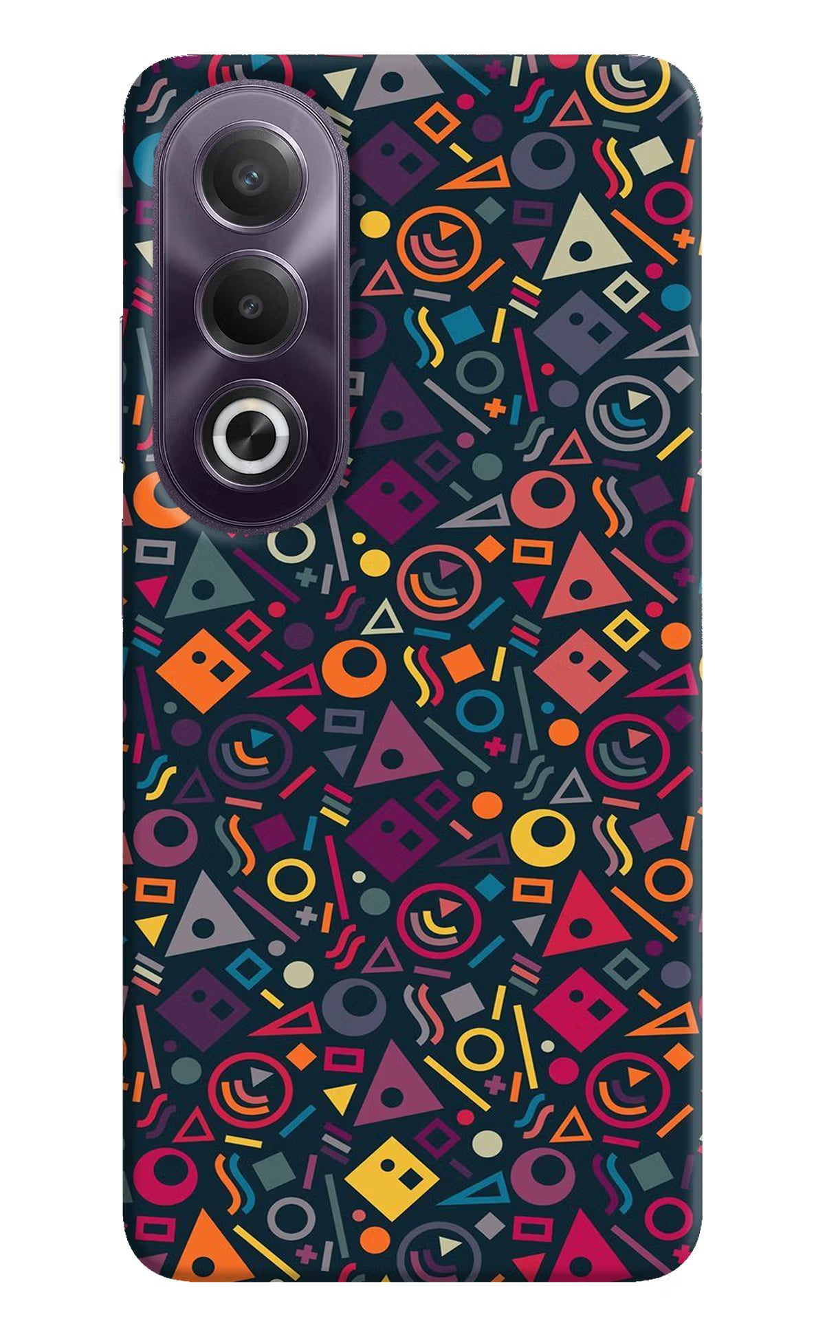 Geometric Abstract OPPO K12x Hard Case Back Cover by Casekaro