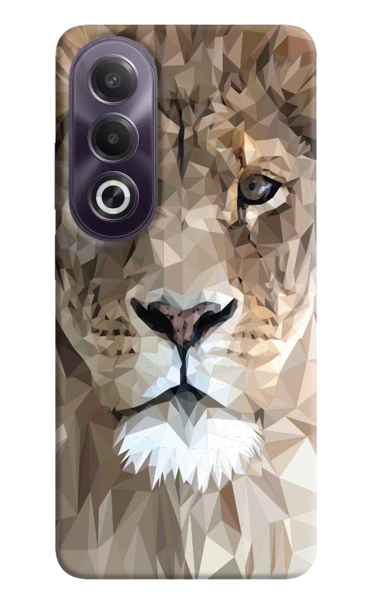 Lion Art OPPO K12x Hard Case Back Cover by Casekaro