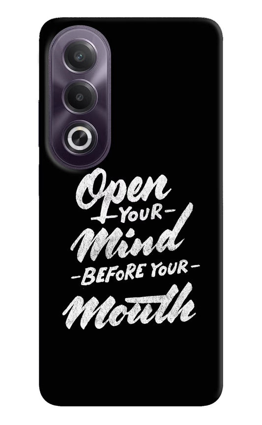 Open Your Mind Before Your Mouth OPPO K12x Hard Case Back Cover by Casekaro