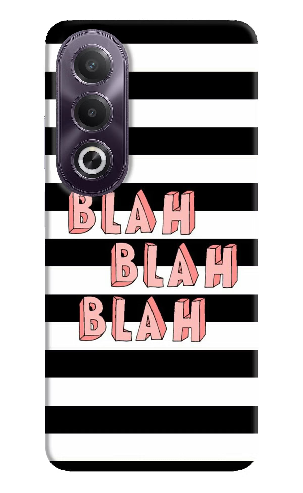 Blah Blah Blah OPPO K12x Hard Case Back Cover by Casekaro