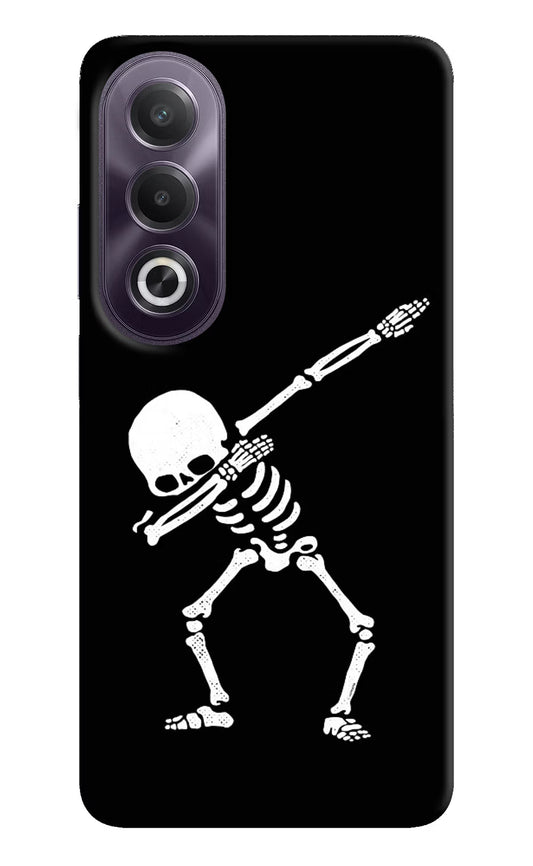Dabbing Skeleton Art OPPO K12x Hard Case Back Cover by Casekaro