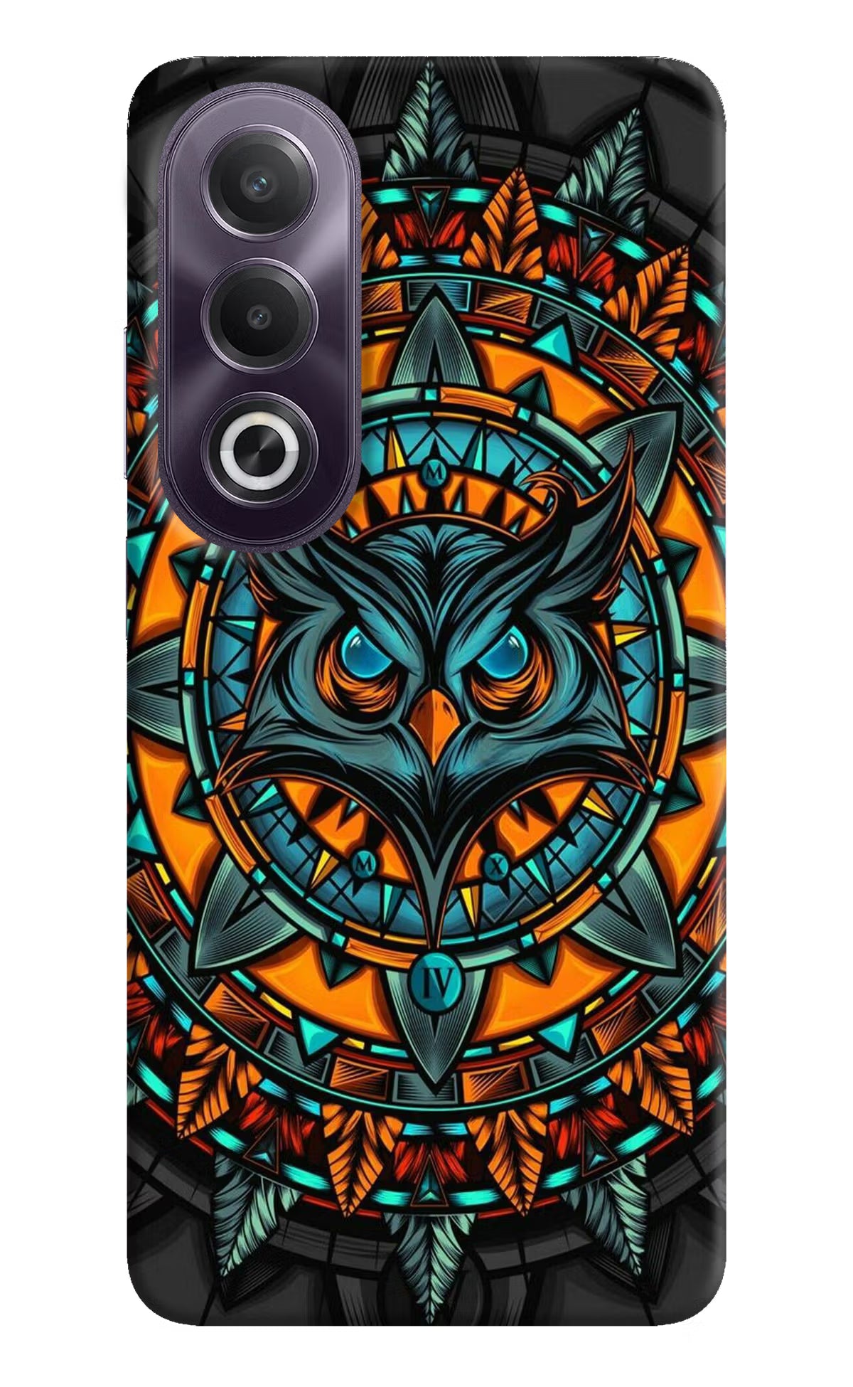 Angry Owl Art OPPO K12x Hard Case Back Cover by Casekaro