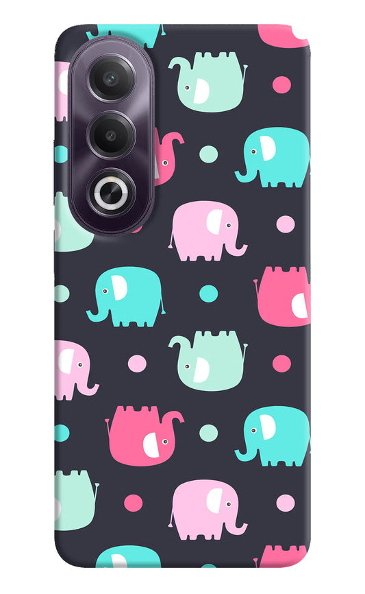 Elephants OPPO K12x Hard Case Back Cover by Casekaro