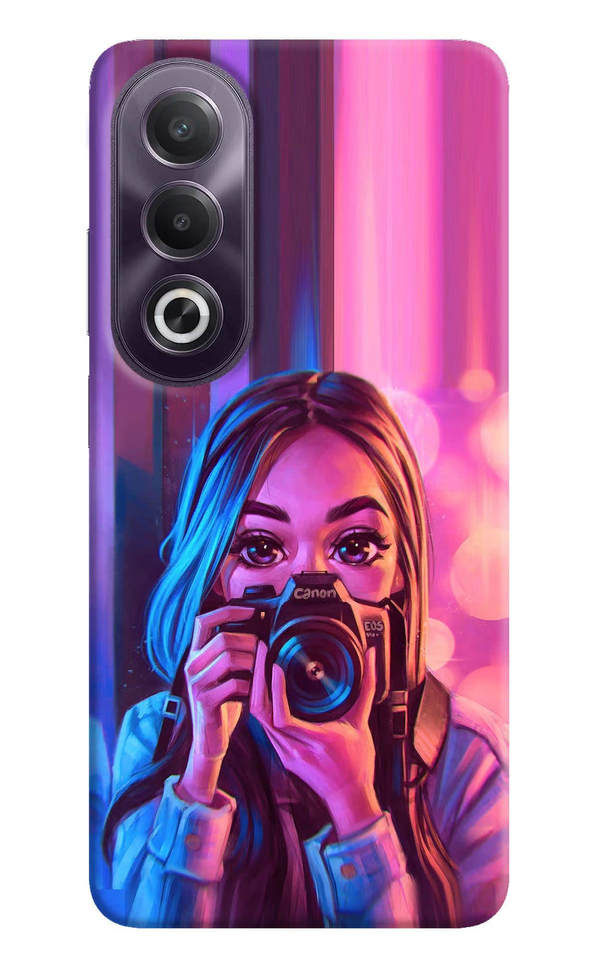 Girl Photographer OPPO K12x Hard Case Back Cover by Casekaro