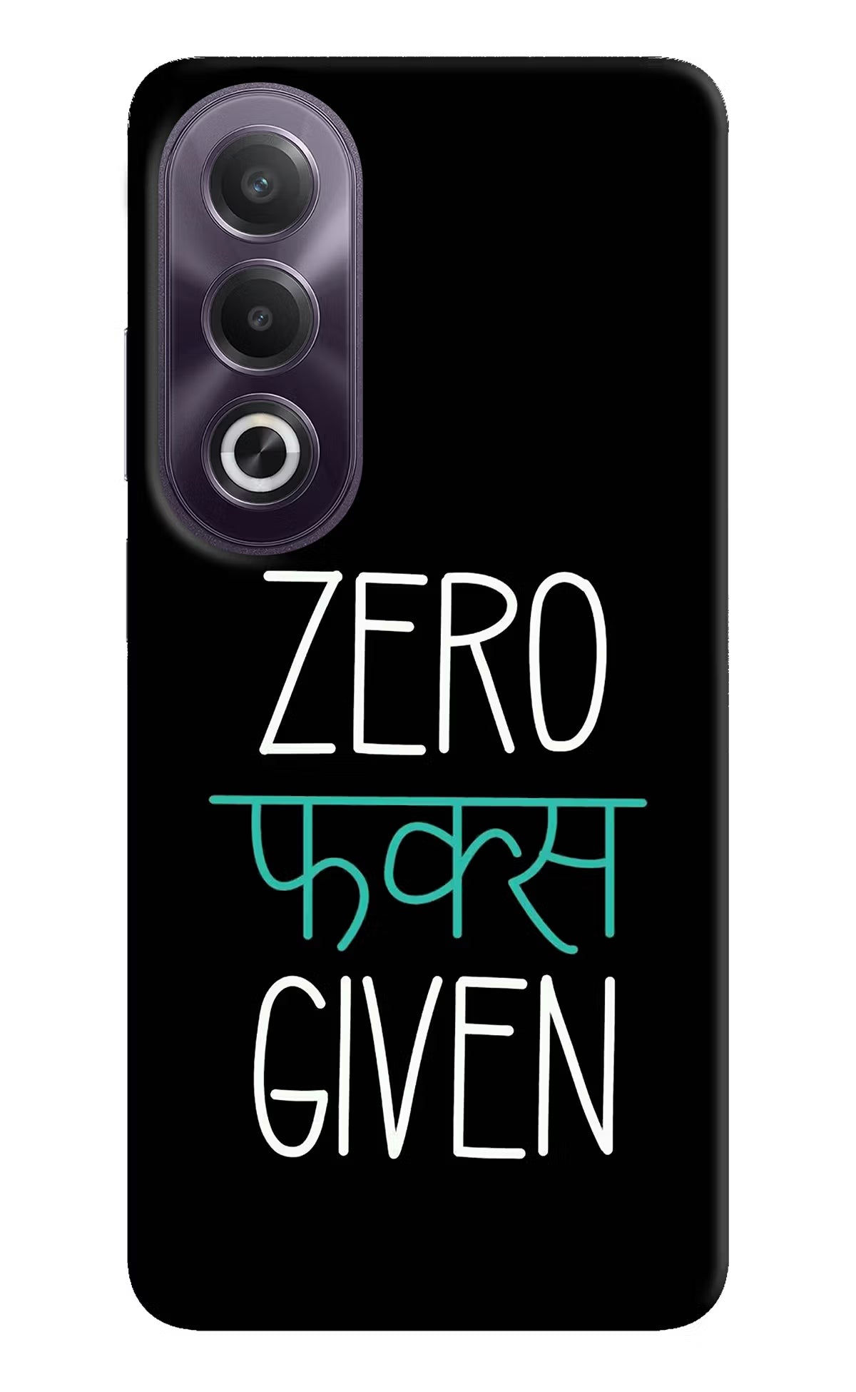 Zero Fucks Given OPPO K12x Hard Case Back Cover by Casekaro
