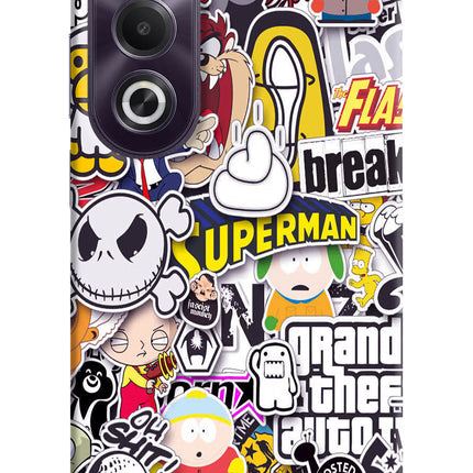 Sticker Bomb OPPO K12x Hard Case Back Cover by Casekaro
