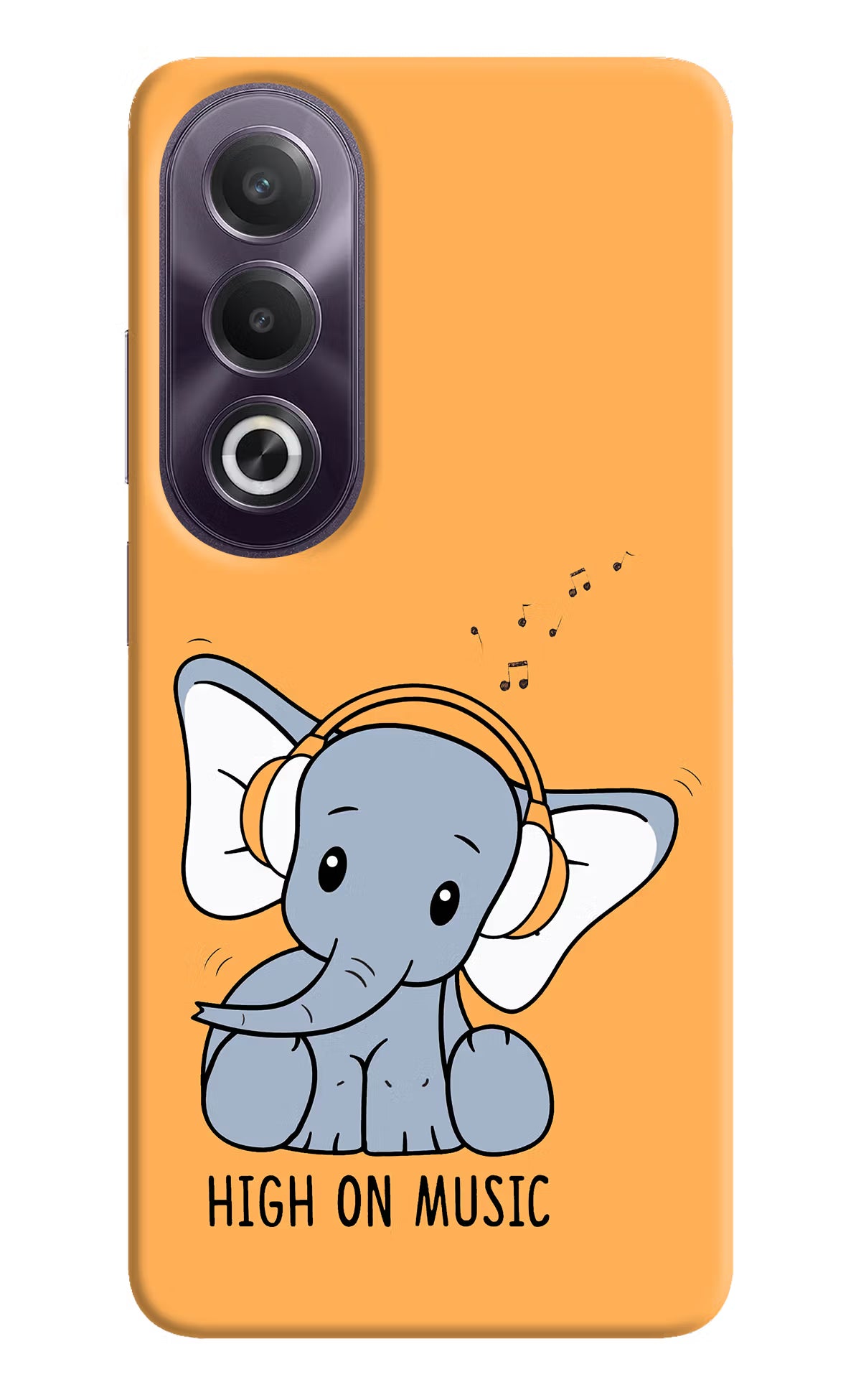 High On Music OPPO K12x Hard Case Back Cover by Casekaro