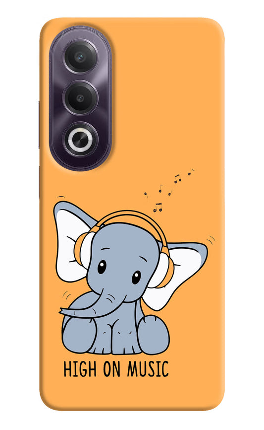 High On Music OPPO K12x Hard Case Back Cover by Casekaro