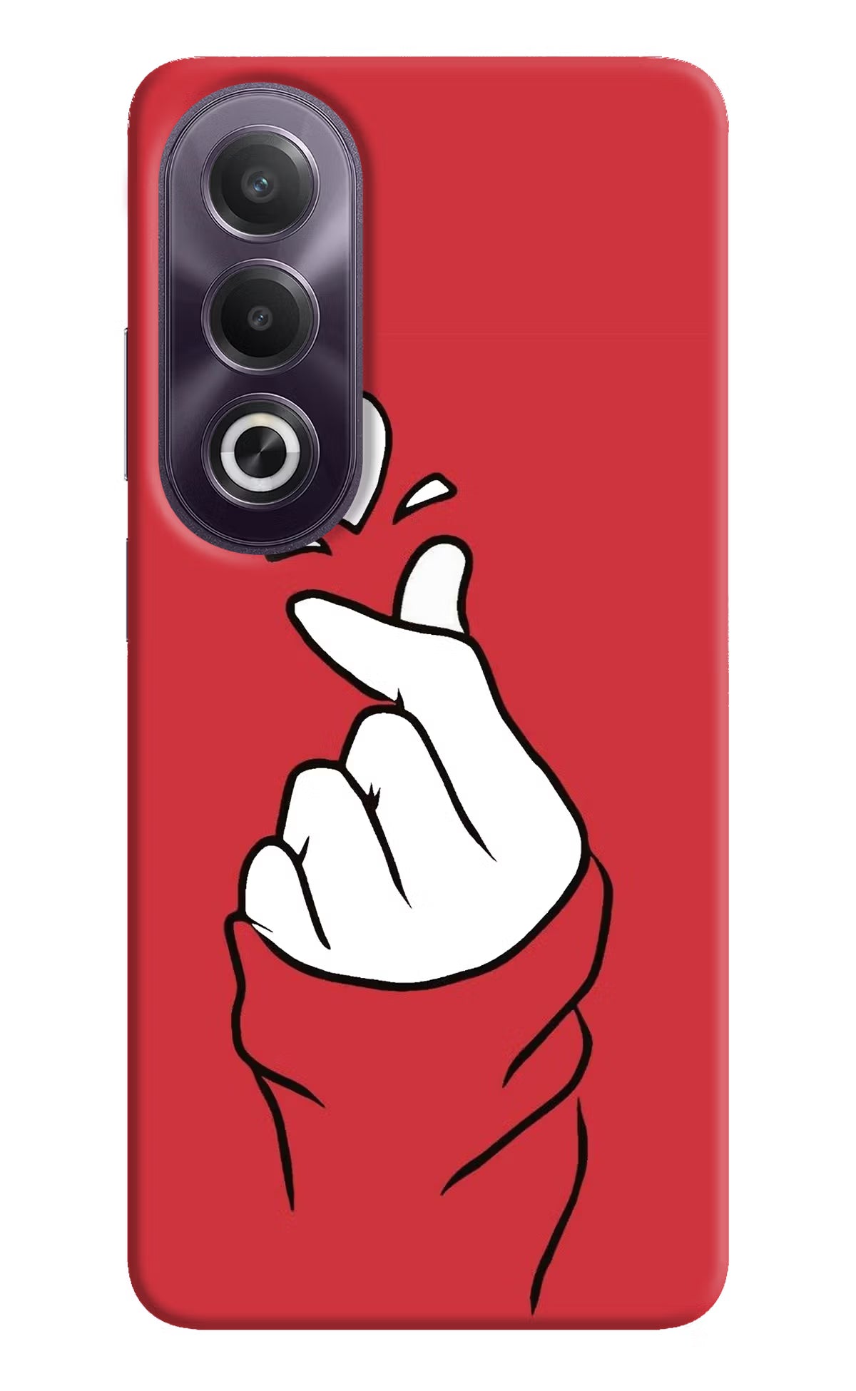 Korean Love Sign OPPO K12x Hard Case Back Cover by Casekaro