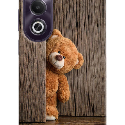Teddy Wooden OPPO K12x Hard Case Back Cover by Casekaro