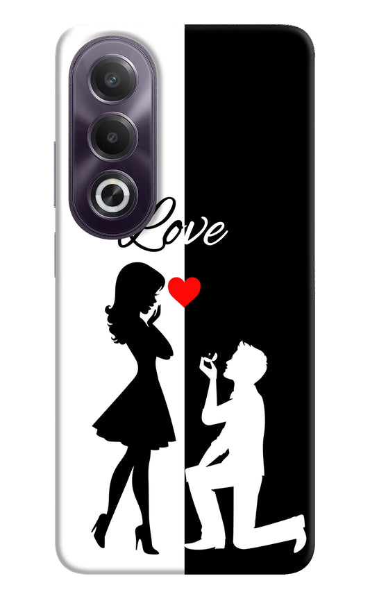 Love Propose Black And White OPPO K12x Back Cover