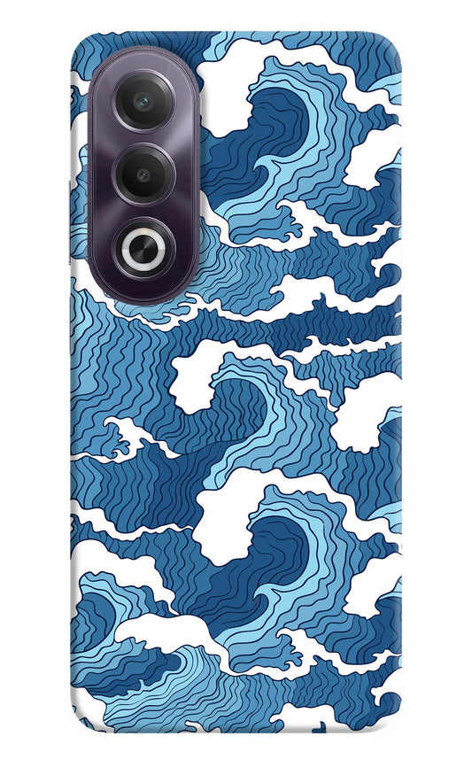 Blue Waves OPPO K12x Hard Case Back Cover by Casekaro